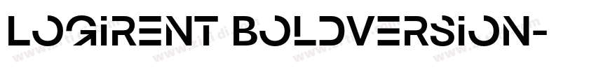 Logirent BoldVersion字体转换